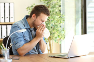 Man Sneezing